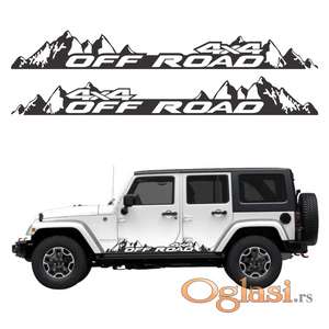 Off road 4x4 nalepnice za Jeep Wrangler